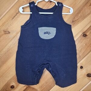 Vtg Honors Baby Boys Romper Blue Sleeveless 6-9 Months